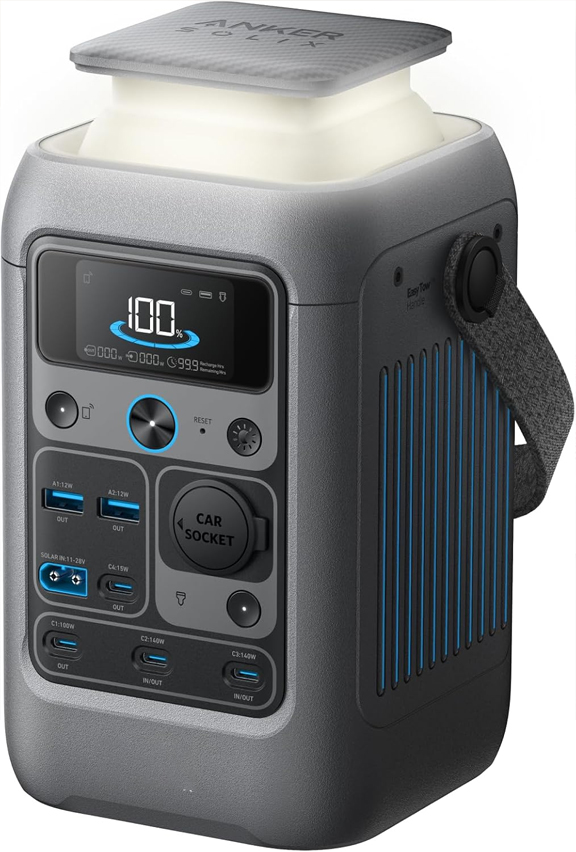 Station d'alimentation portable R600, 600 watts, batterie LiFePO4 de 299 Wh, alimentation de voyage, convient aux jardins, aux voyages, au camping et aux camping-cars, alimentation de secours.
