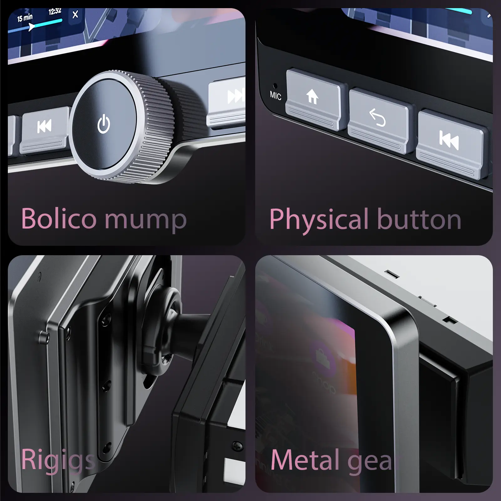 Autorradio Android 13 de 10.1", Pantalla giratoria 360°, Mejora de sonido DSP, Botones físicos, Pantalla táctil IPS, CarPlay, Android Auto, Radio FM/AM, Navegación GPS, 2 GB RAM + 64 GB de almacenamiento, Bluetooth, Pantalla dividida — SummerVibes