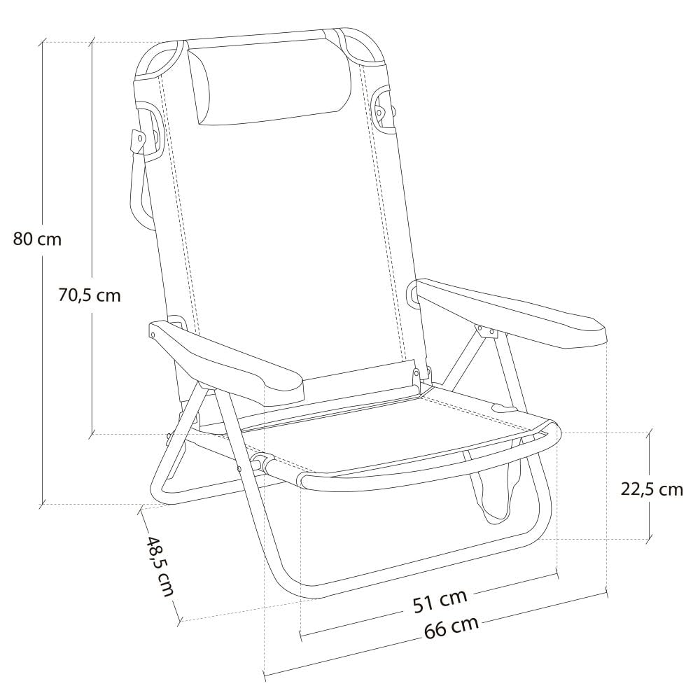 Lot de 2 – Chaises de plage inclinables | Légères, portables et confortables | Parasol offert (Offre spéciale été)