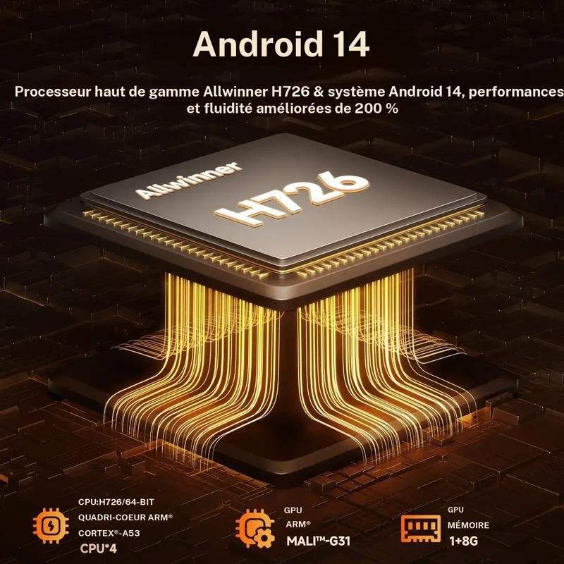 Projecteur intelligent avec Google TV, mini-projecteur portable compatible 4K avec Wi-Fi et Bluetooth, mise au point automatique et détection d'obstacles, clé TV, 650 ANSI et commande vocale, projecteur home cinéma extérieur HY350GT
