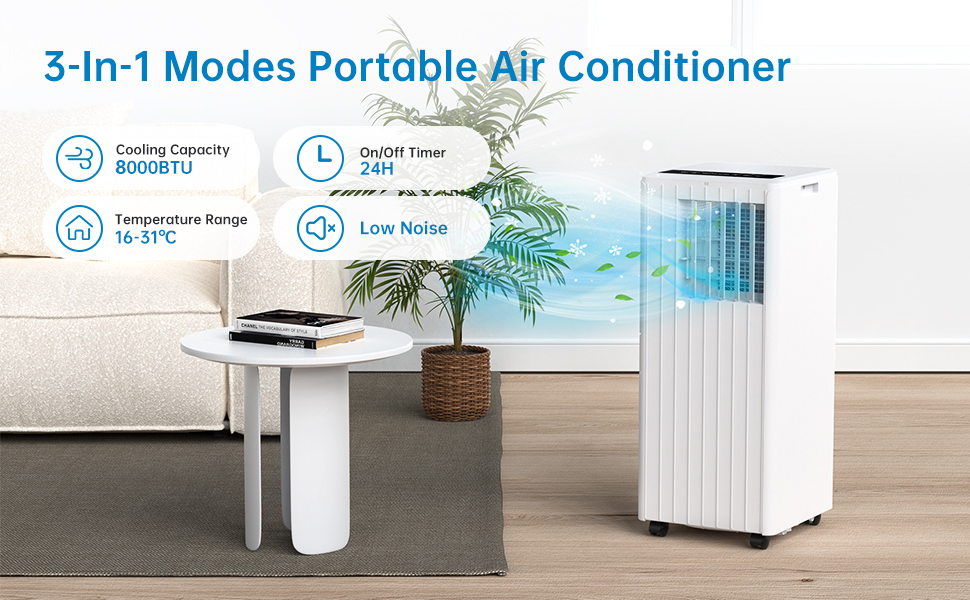 8000 btu portable air conditioner portable ac unit portable stand floor indoor air conditioner