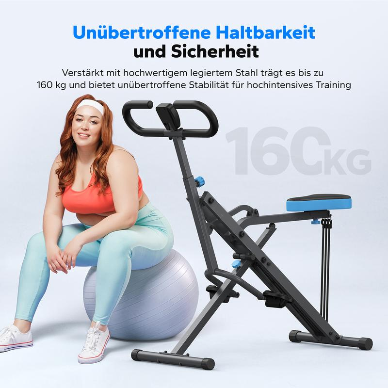 Máquina de sentadillas, entrenamiento de glúteos, resistencia ajustable, equipo de fitness plegable, máquina de ejercicios para piernas, capacidad de peso de 350 libras.