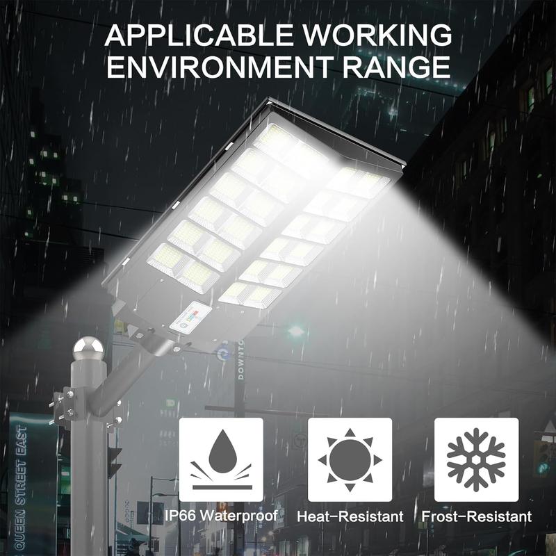 Farola solar exterior, 3 modos, luz de pared LED de seguridad con sensor de movimiento, adecuada para la decoración de jardines, patios y porches, resistente al agua IP65, luz solar con control remoto, un artículo imprescindible para el hogar.