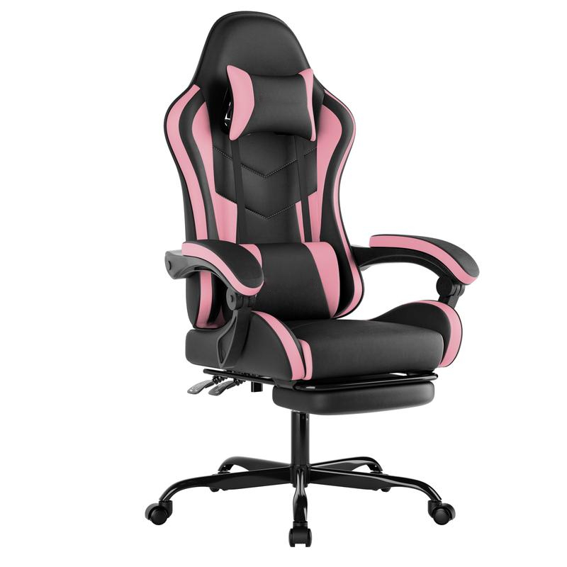 Sillón Gaming , silla de oficina transpirable, silla ergonómica, silla de juegos de carreras eSports, giratoria y ajustable, con reposapiés