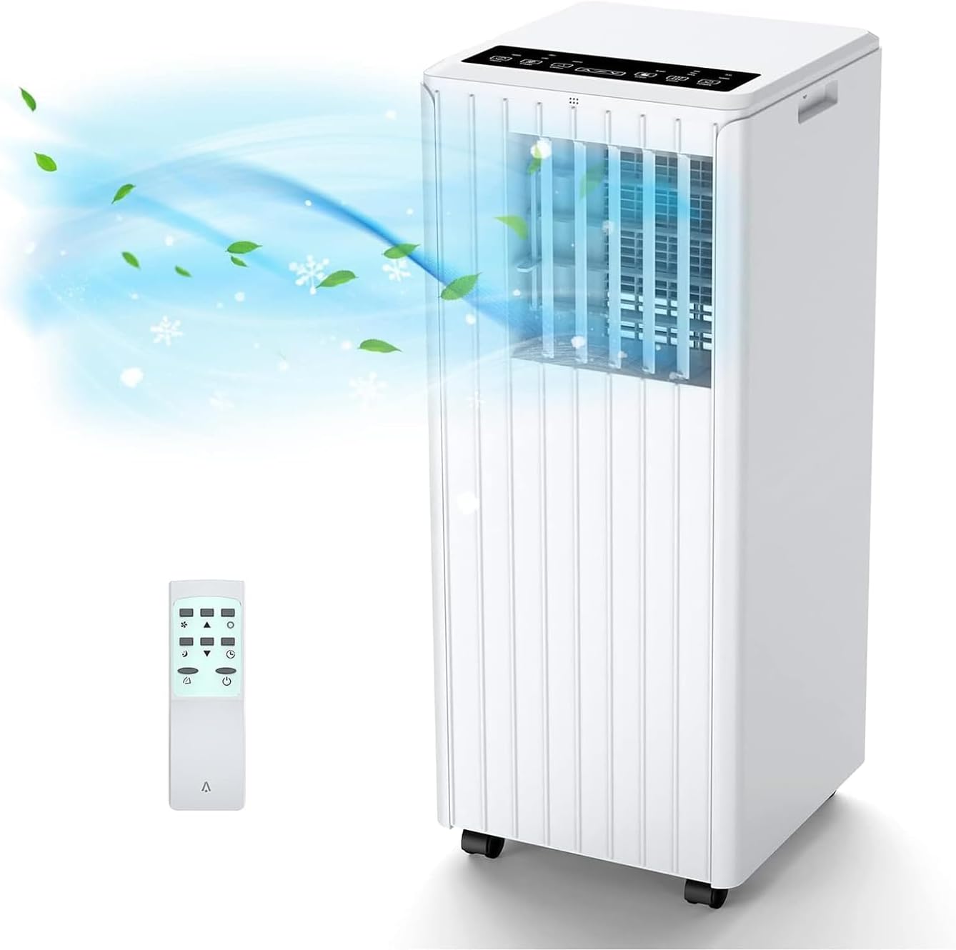 [Offre spéciale été] Climatiseur portable (convient aux surfaces jusqu'à 350 pieds carrés) avec une capacité de refroidissement et de déshumidification de 8 000 BTU ; comprend une minuterie de 24 heures, une télécommande et un kit de montage sur fenêtre.