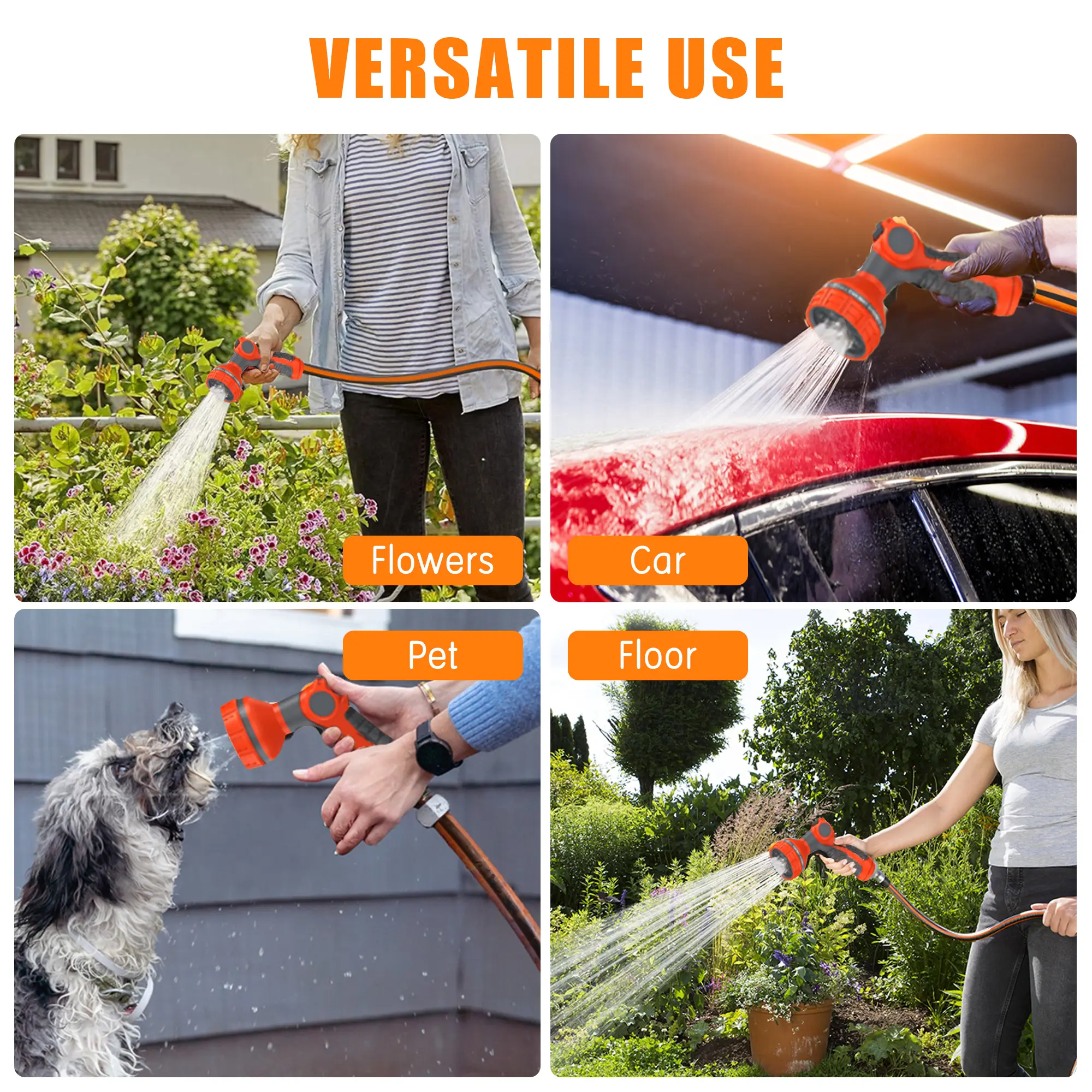 Carrete extensible para manguera de jardín de 27 m/30 m - Modelo de alta resistencia