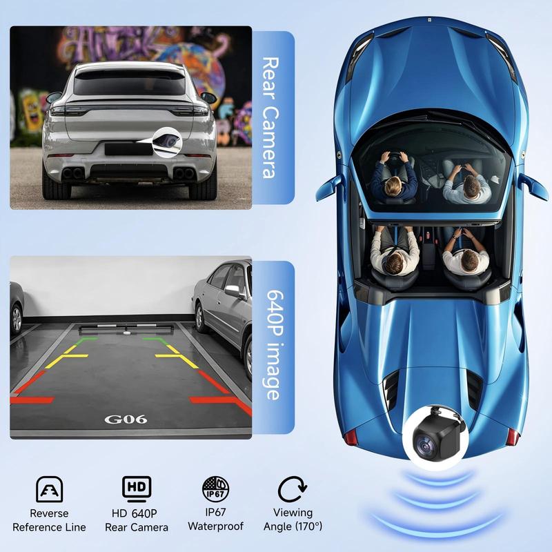 Producto más vendido – Pantalla inalámbrica CarPlay de 9 pulgadas (modelo 2026) – Pantalla táctil portátil compatible con CarPlay, Android Auto, GPS, Mirror Link y cámara de visión trasera | Control por voz