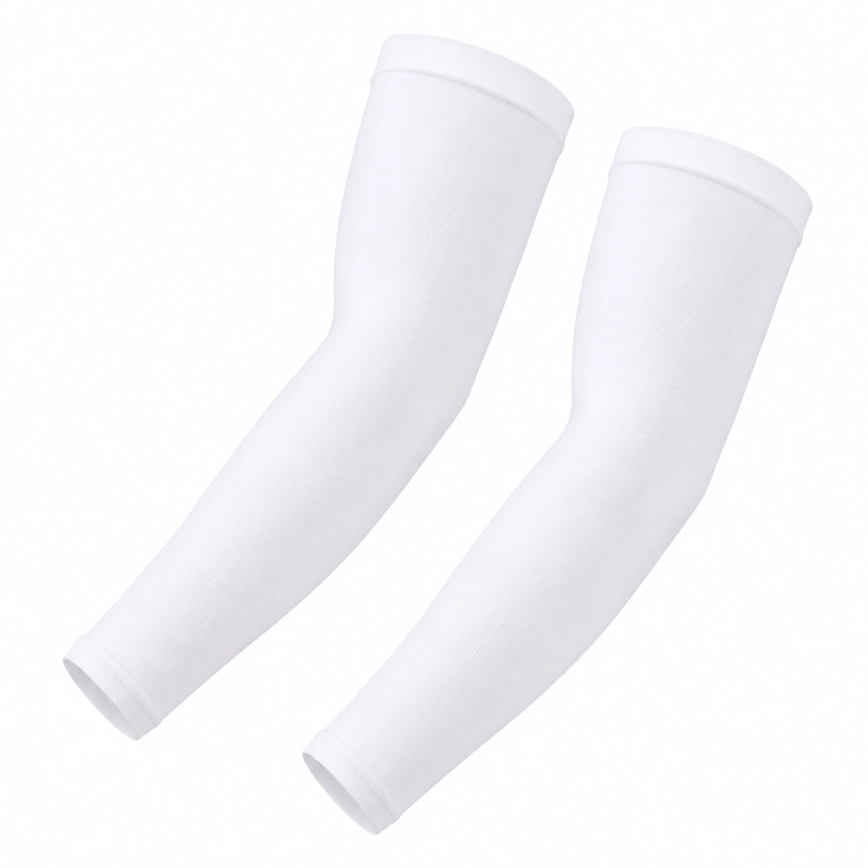 Białe Rękawy Sportowe UV Ochrona 45 cm-nestdaxis