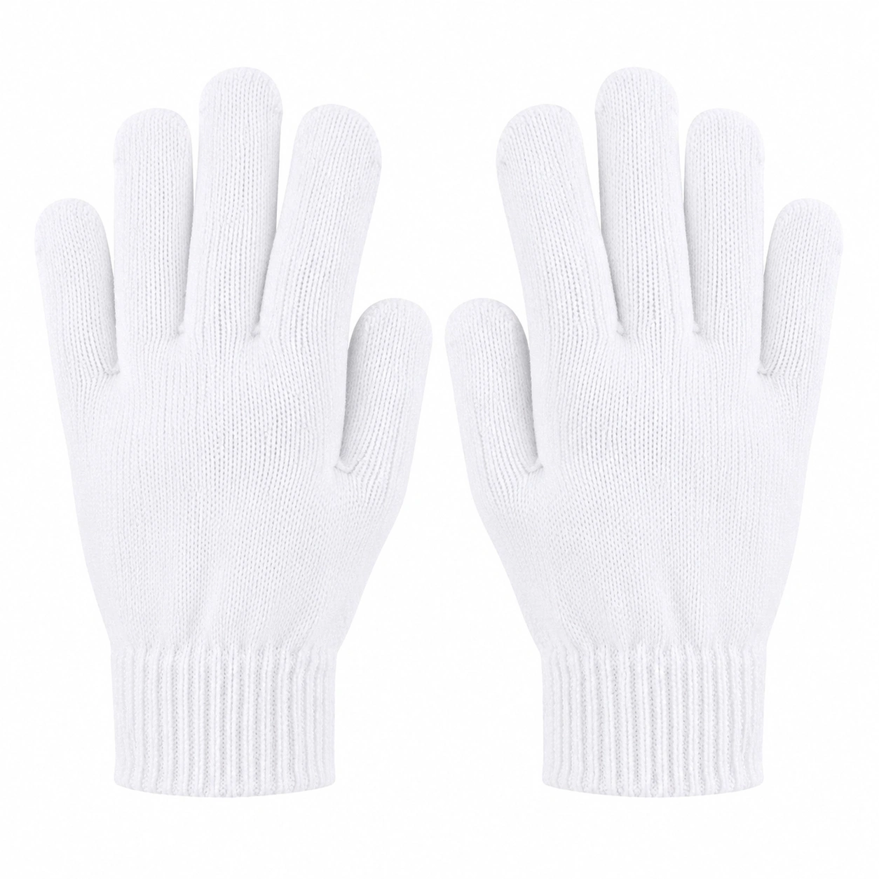 Białe Rękawice Dziane Unisex-nestdaxis