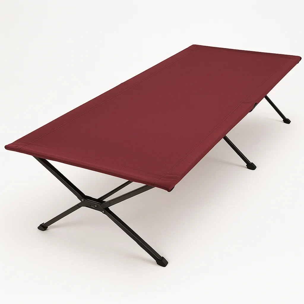 Lit de Camp en Aluminium Rouge