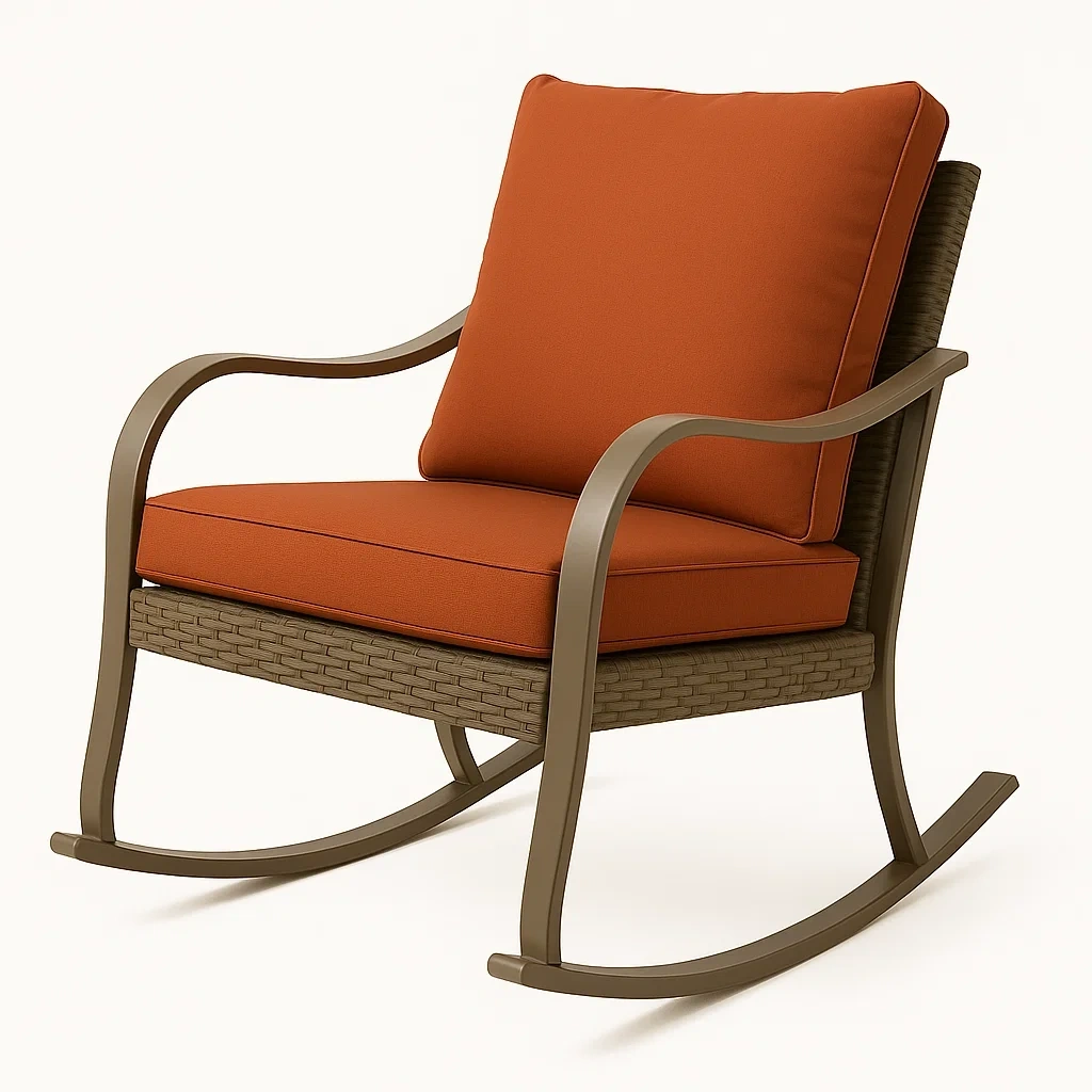 Chaises dexterieur,Chaises a bascule de jardin-FURNITARO