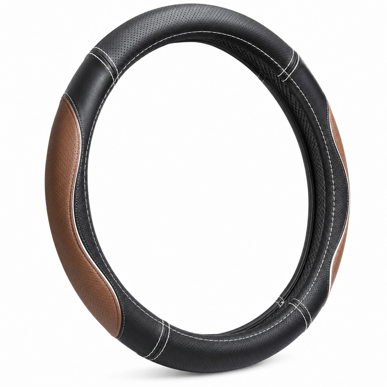 Coprivolante Bicolore Nero e Marrone 37-38cm-HOMEOLORA