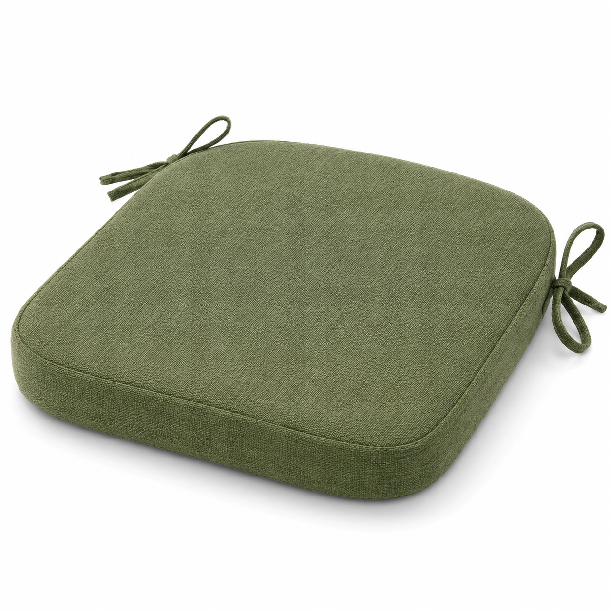 Cuscino Quadrato per Sedia con Lacci Verde 40x40cm-HOMEOLORA