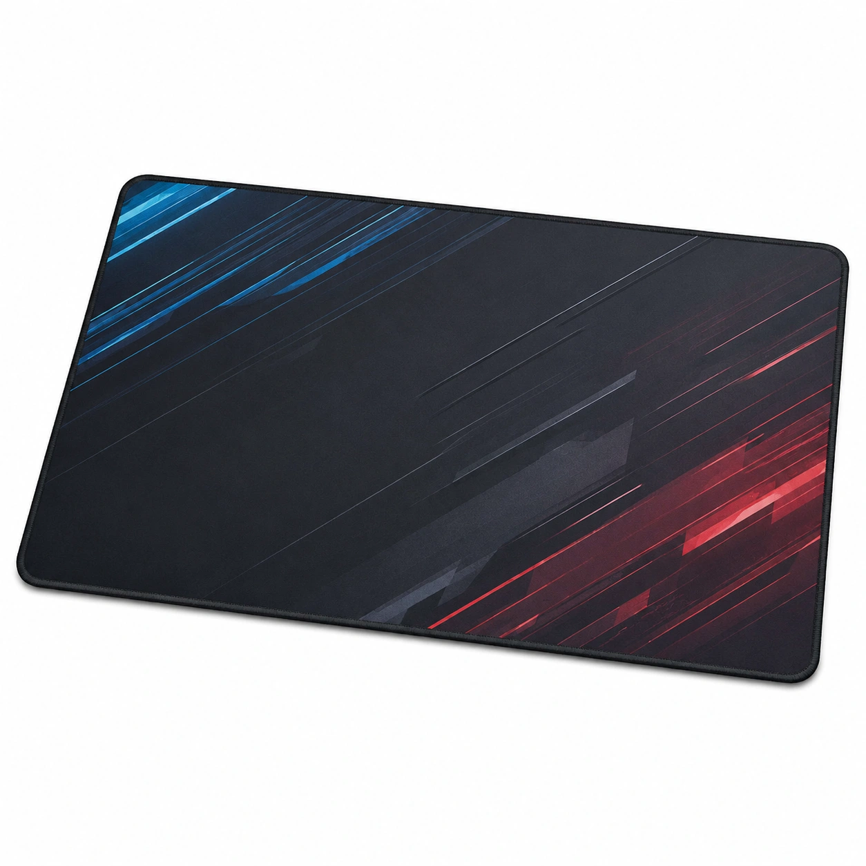 Tappetino mouse gaming antiscivolo nero rosso blu 90x40cm-HOMEOLORA