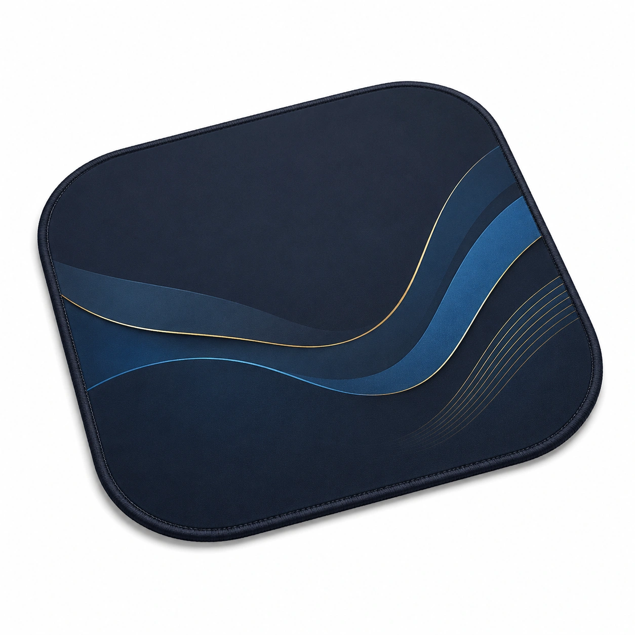 Tappetino Mouse Blu con Design Ondulato Antiscivolo-HOMEOLORA