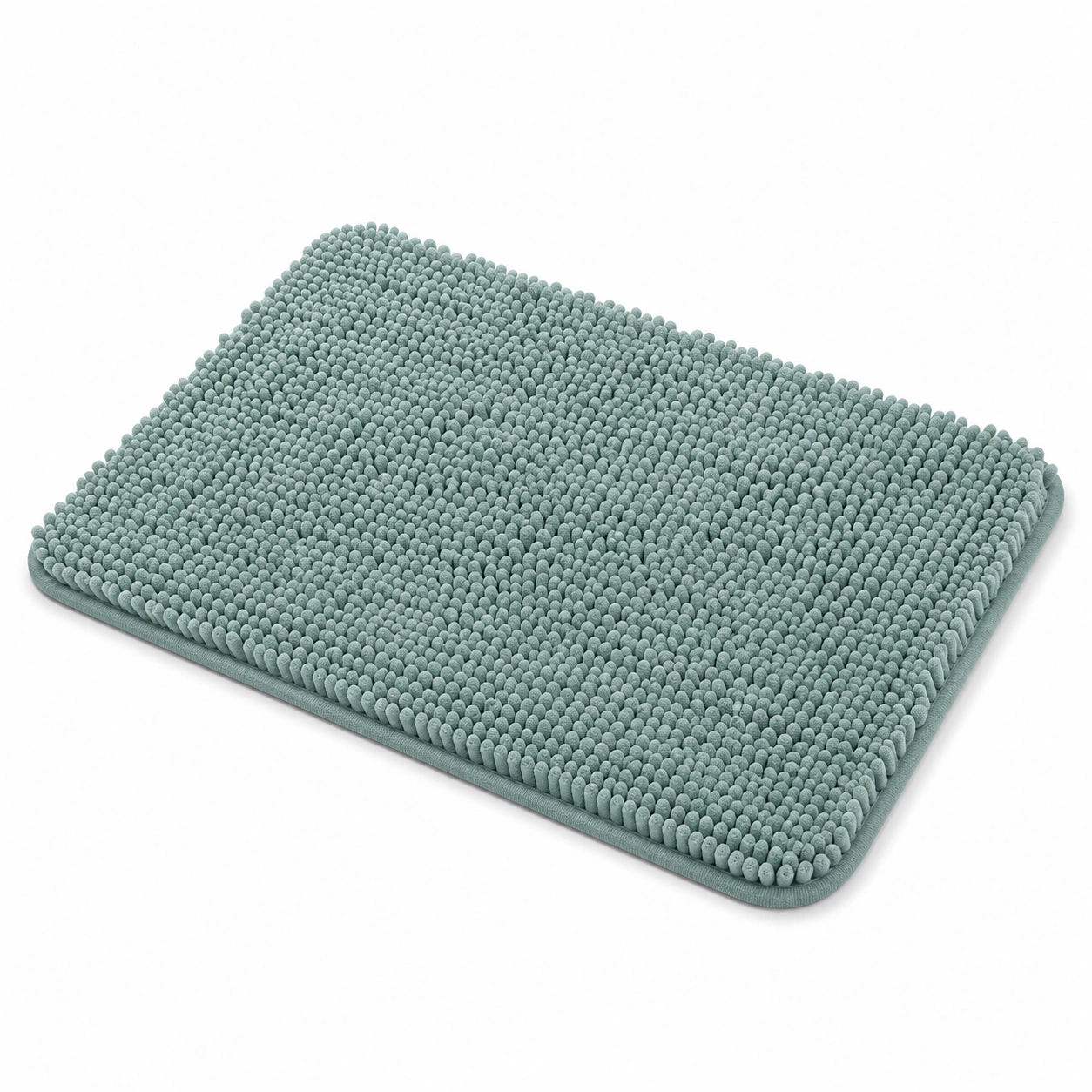 Tappetino da Bagno in Microfibra Verde Acqua 80x50cm-HOMEOLORA