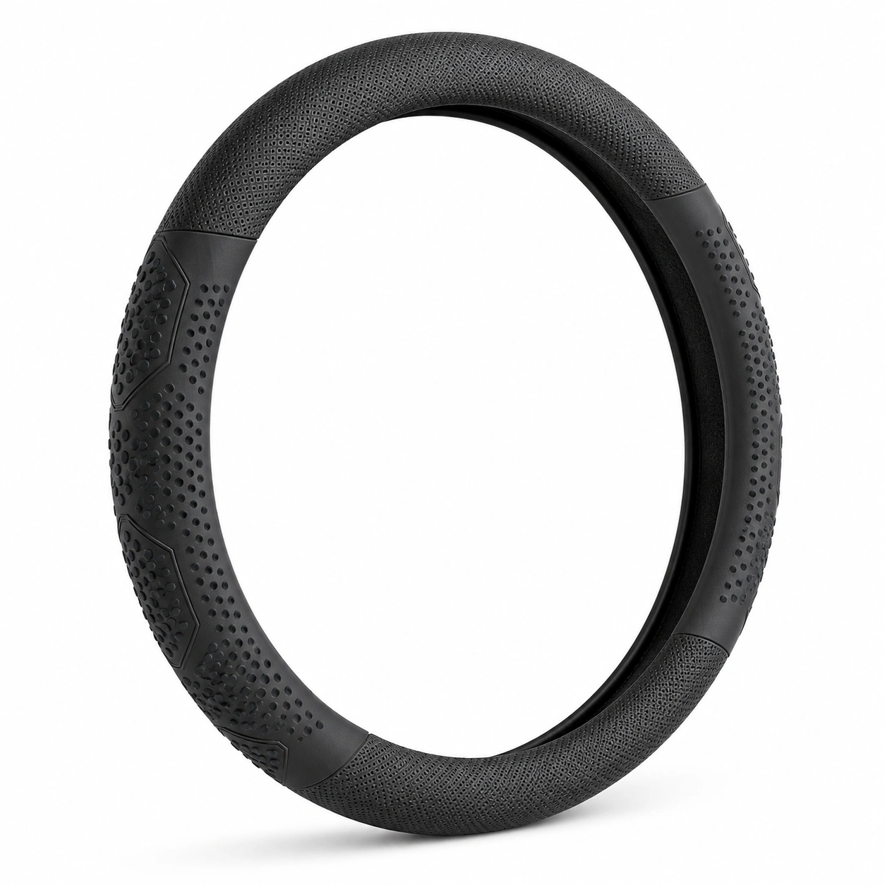 Coprivolante Antiscivolo Nero per Auto 37-38cm-klemv orik