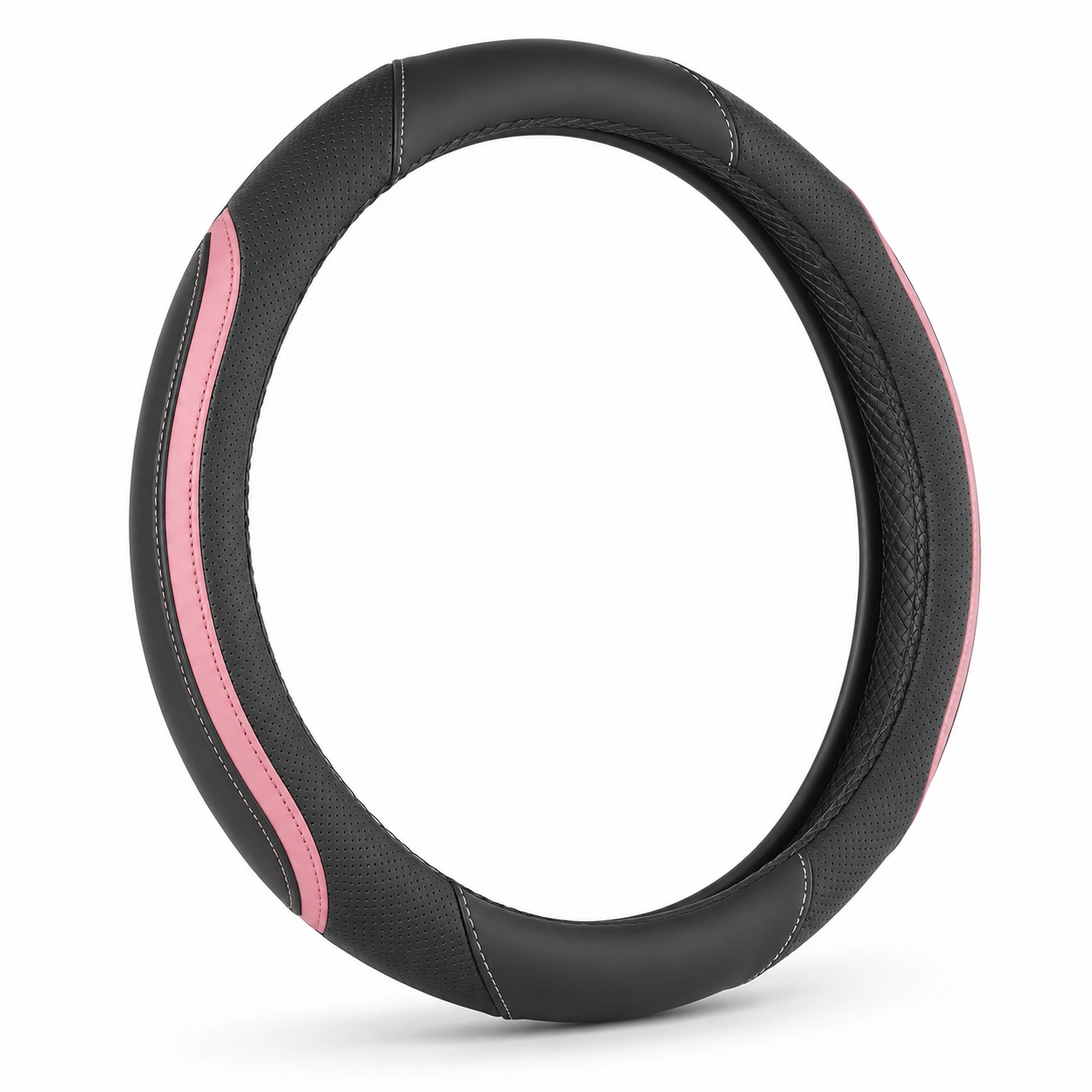 Coprivolante in Pelle Nero e Rosa 37-38 cm-klemv orik
