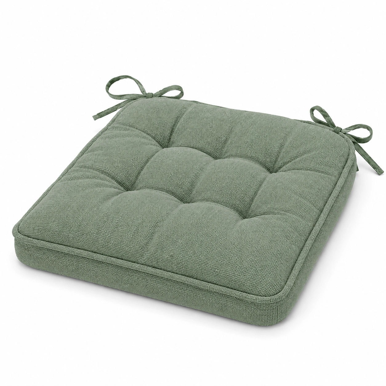 Cuscino per Sedia Ergonomico Verde 40x40 cm con Lacci-klemv orik
