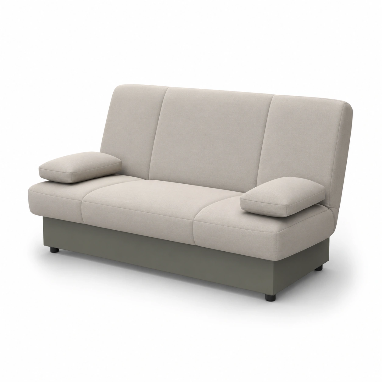 Sofa cama beige para 3 plazas-OakVistaFurniture