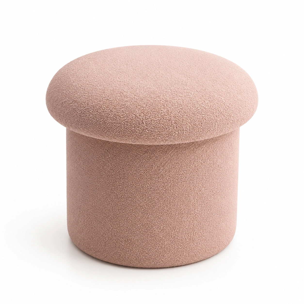 Puf redondo rosa-OakVistaFurniture