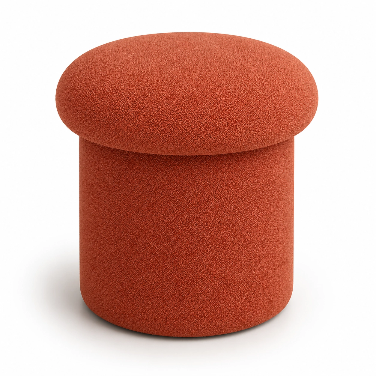 Puf redondo naranja-OakVistaFurniture