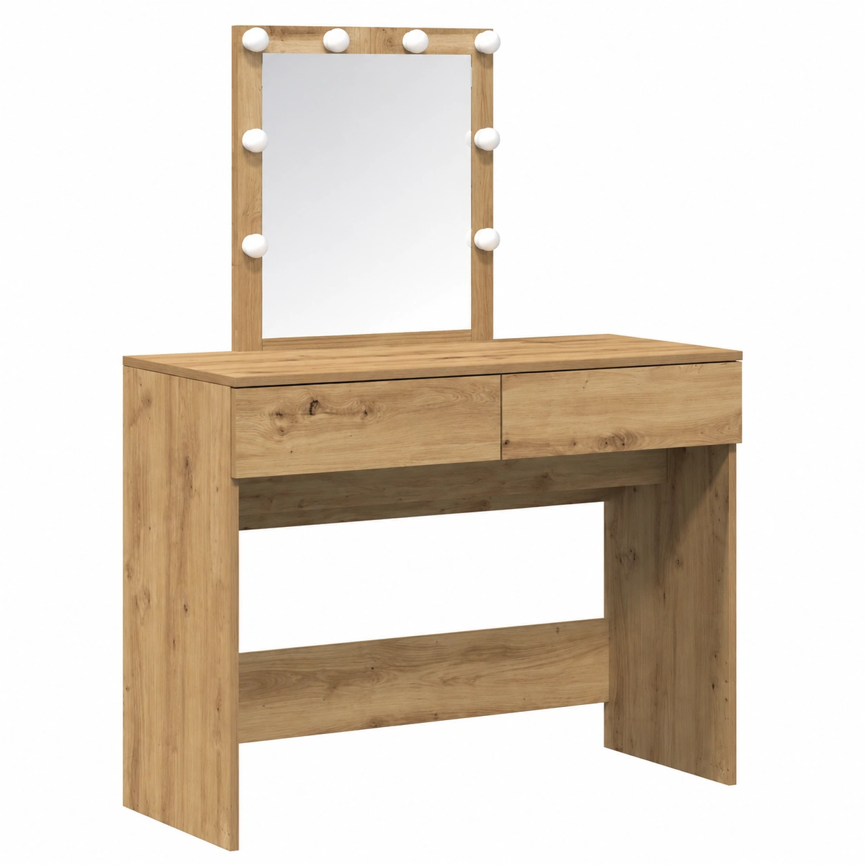 Table de Maquillage Moderne avec Tiroir, Rangement Pratique pour Chambre-Elmnord