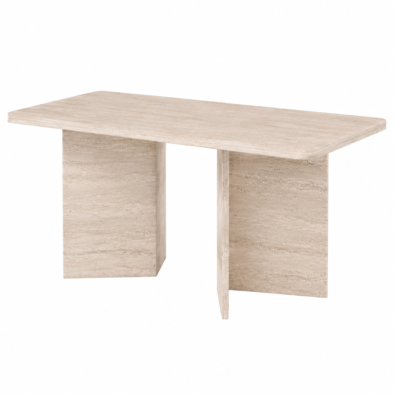 Grande table à manger rectangulaire en bois, design moderne-Elmnord
