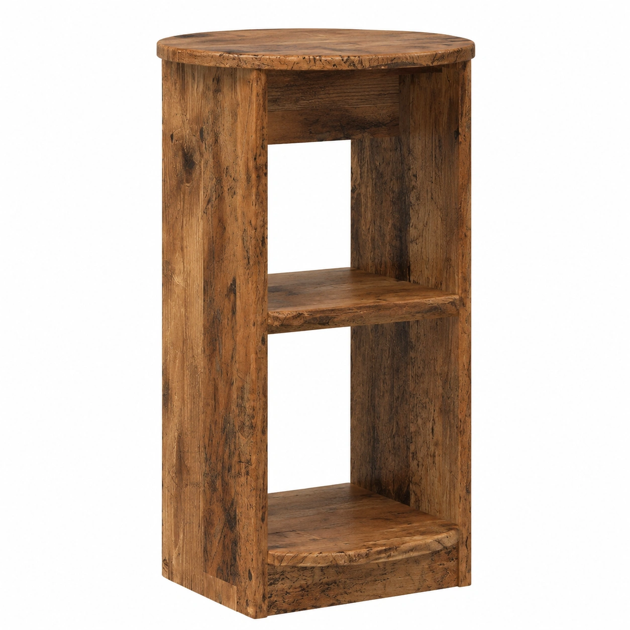 Meuble d'appoint en bois avec étagères spacieuses 40 x 40 x 75 cm-Elmnord