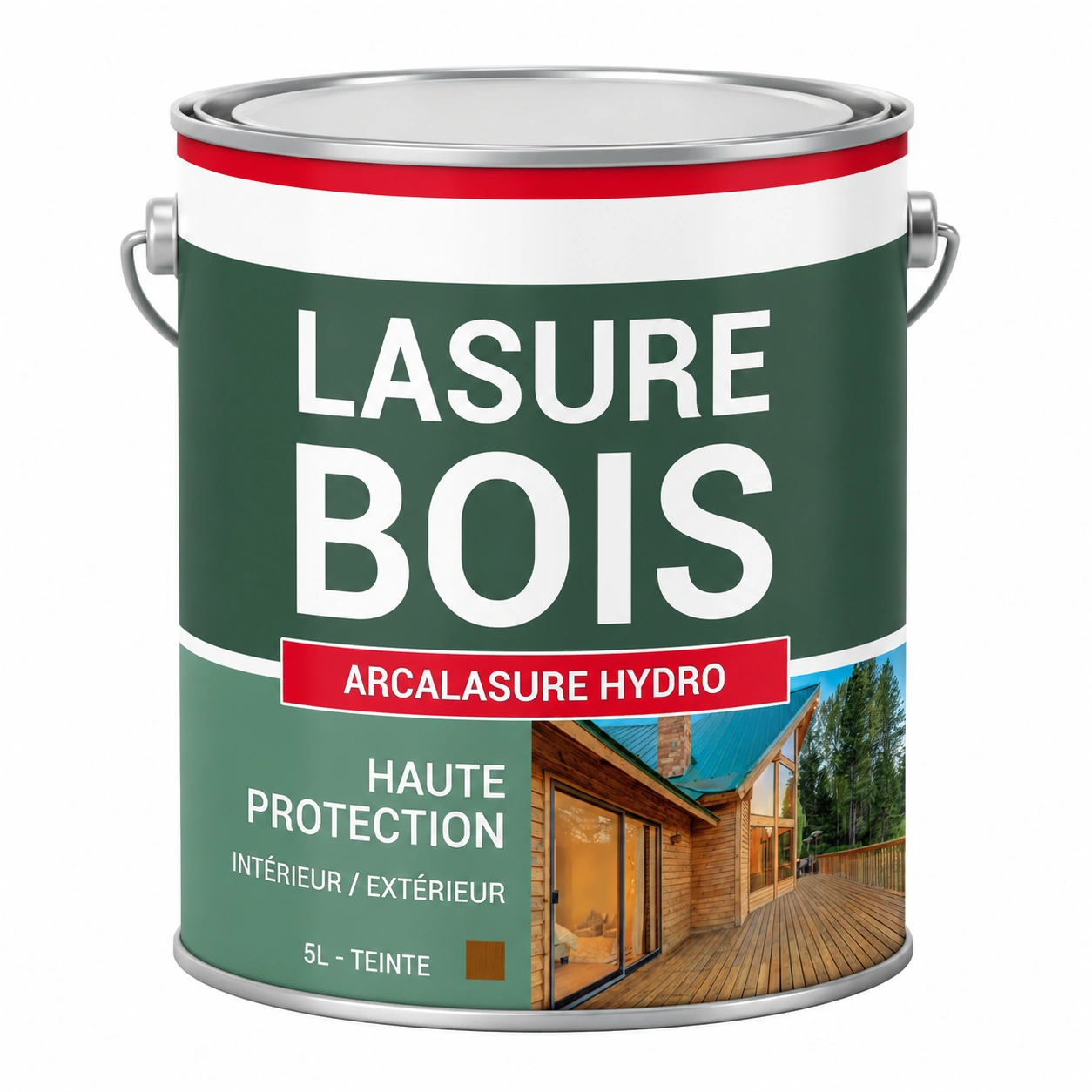 Lasure Hydrofuge Anti-UV pour Bois Extérieur et Intérieur - Protection Durable 5L-Elmnord
