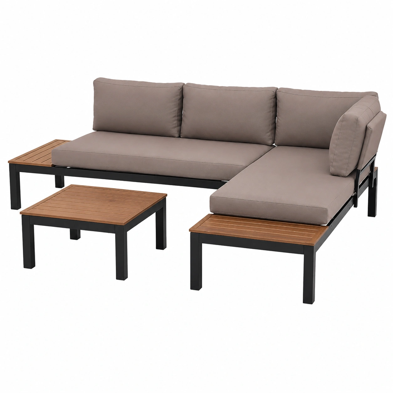 Ensemble de Jardin Moderne 5 Places avec Table Basse-Elmnord