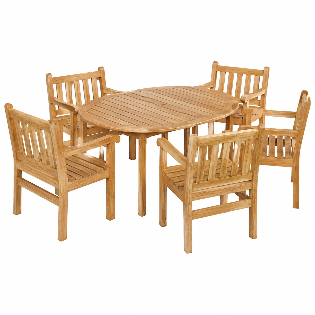 Ensemble de meubles de jardin en bois pour extérieur-Elmnord
