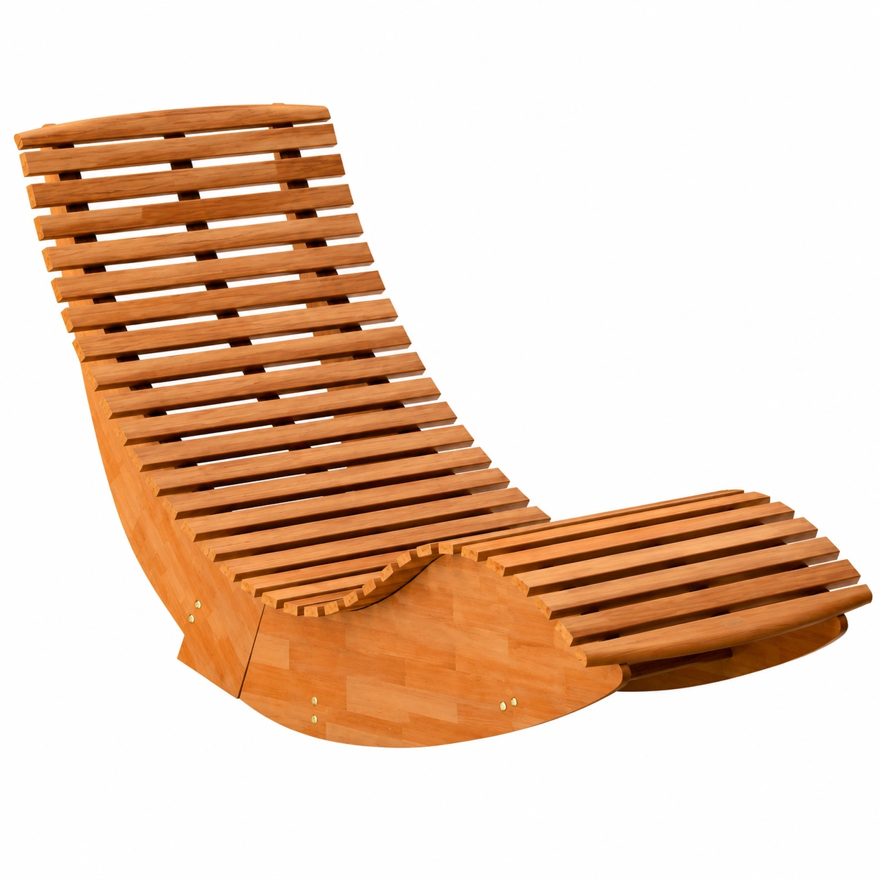 Chaise Longue Pliable en Bois pour Jardin et Sauna-Elmnord