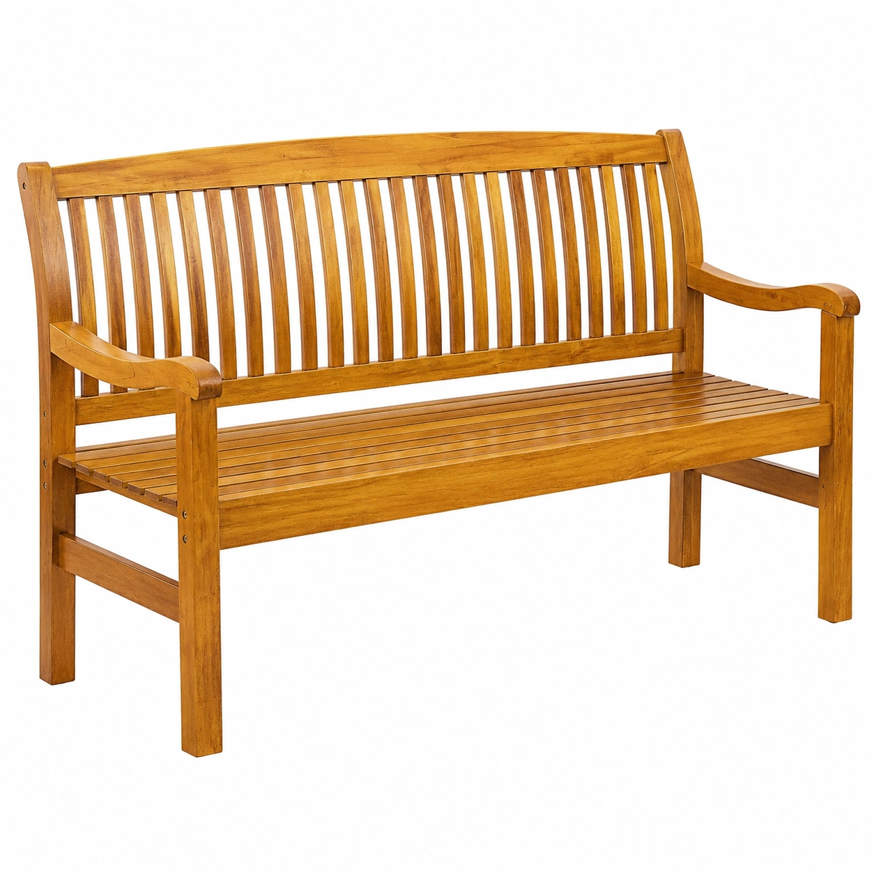 Banc de Jardin en Bois Résistant aux Intempéries avec Couverture-Elmnord