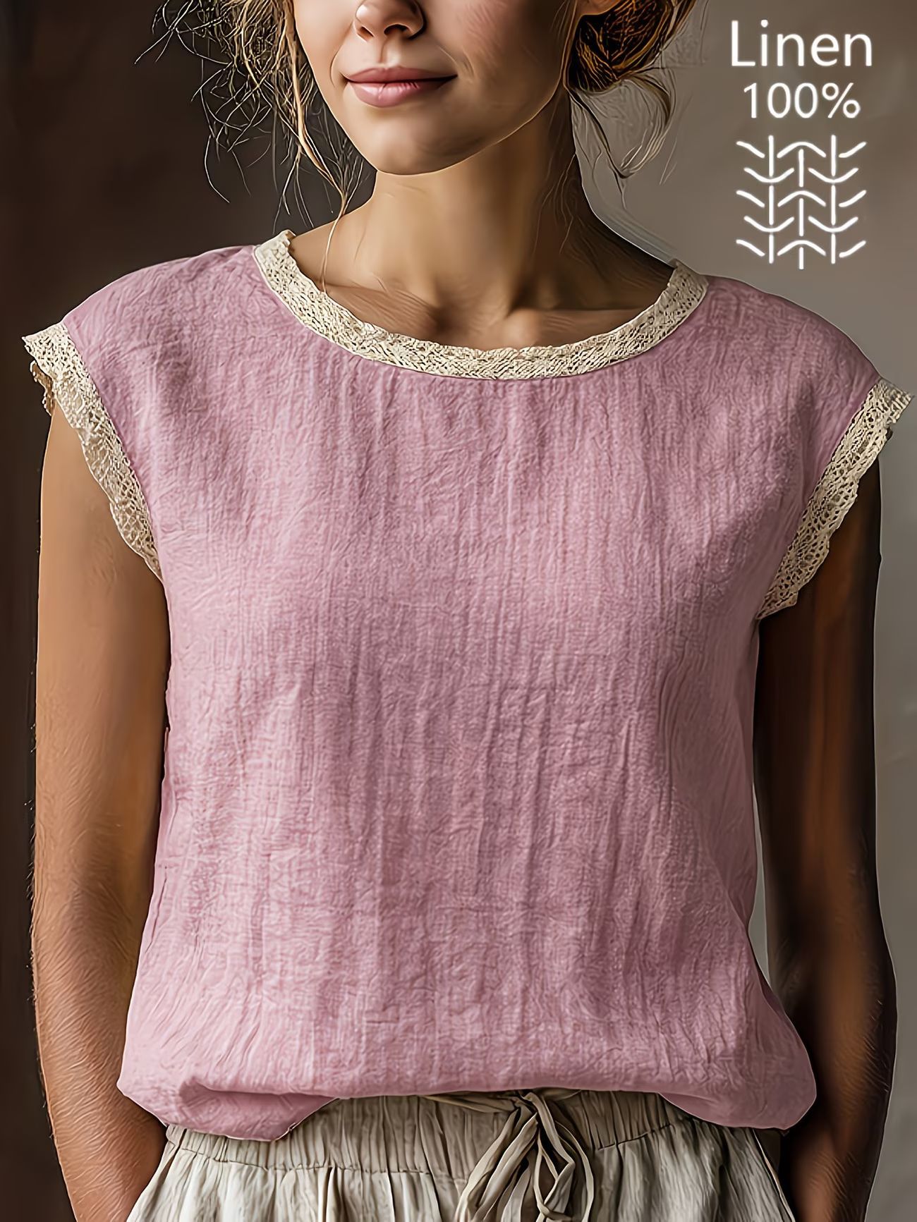 The Elise Lace-Trimmed Top