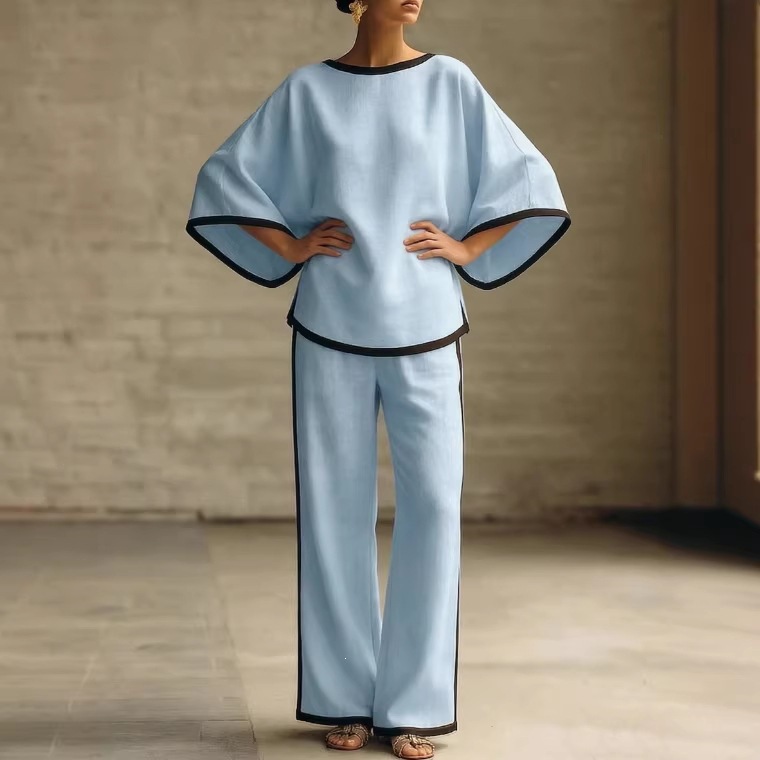 Modern Zen Tunic & Wide-Leg Pair