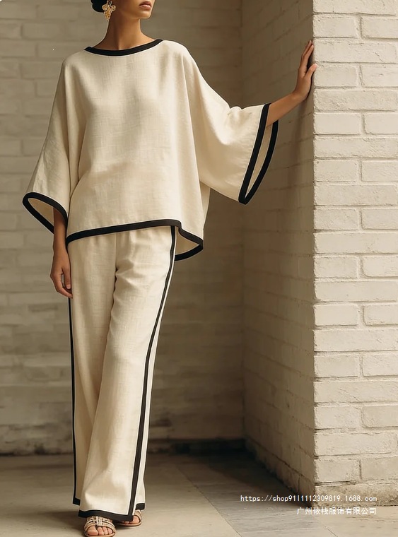 Modern Zen Tunic & Wide-Leg Pair