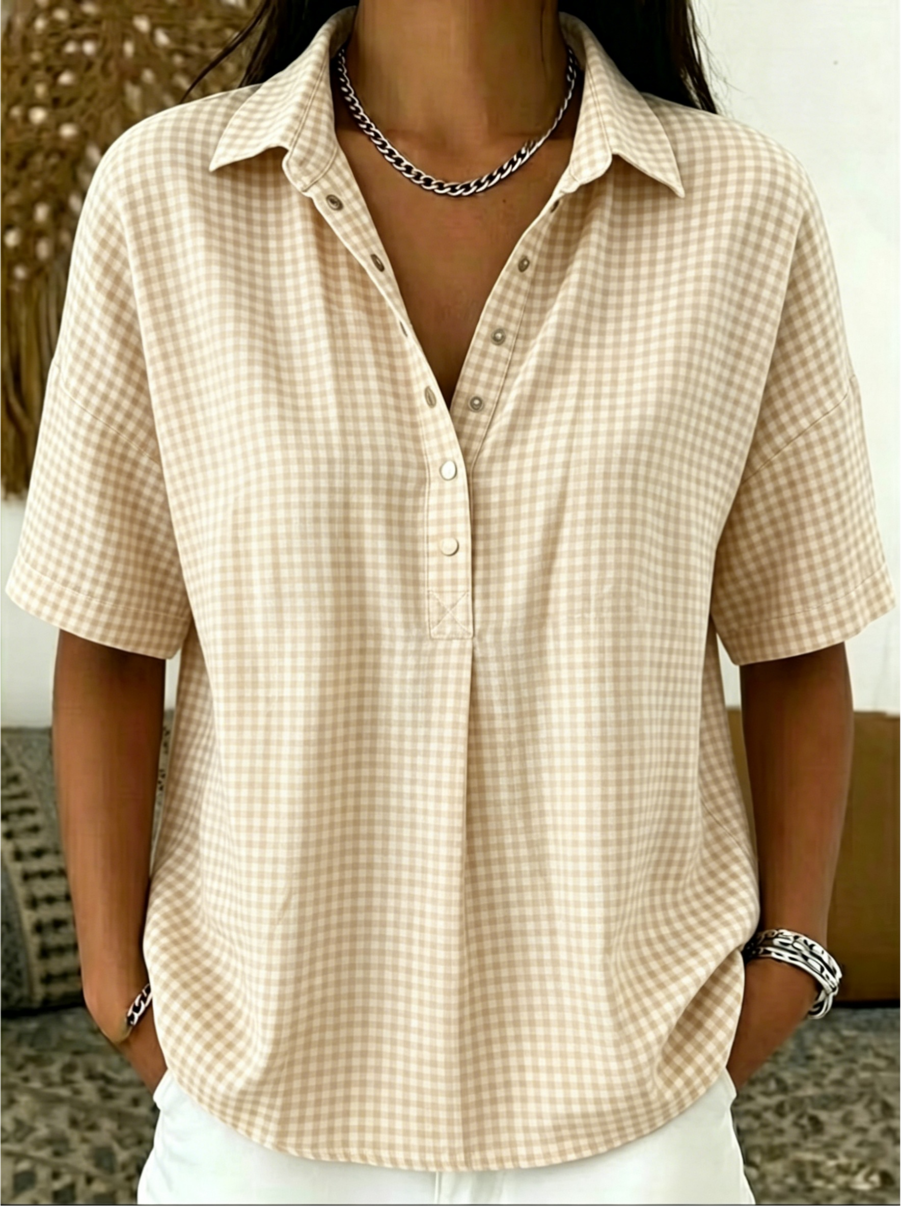 Today 49% off🔥Women’s Casual Henley-style Blouse