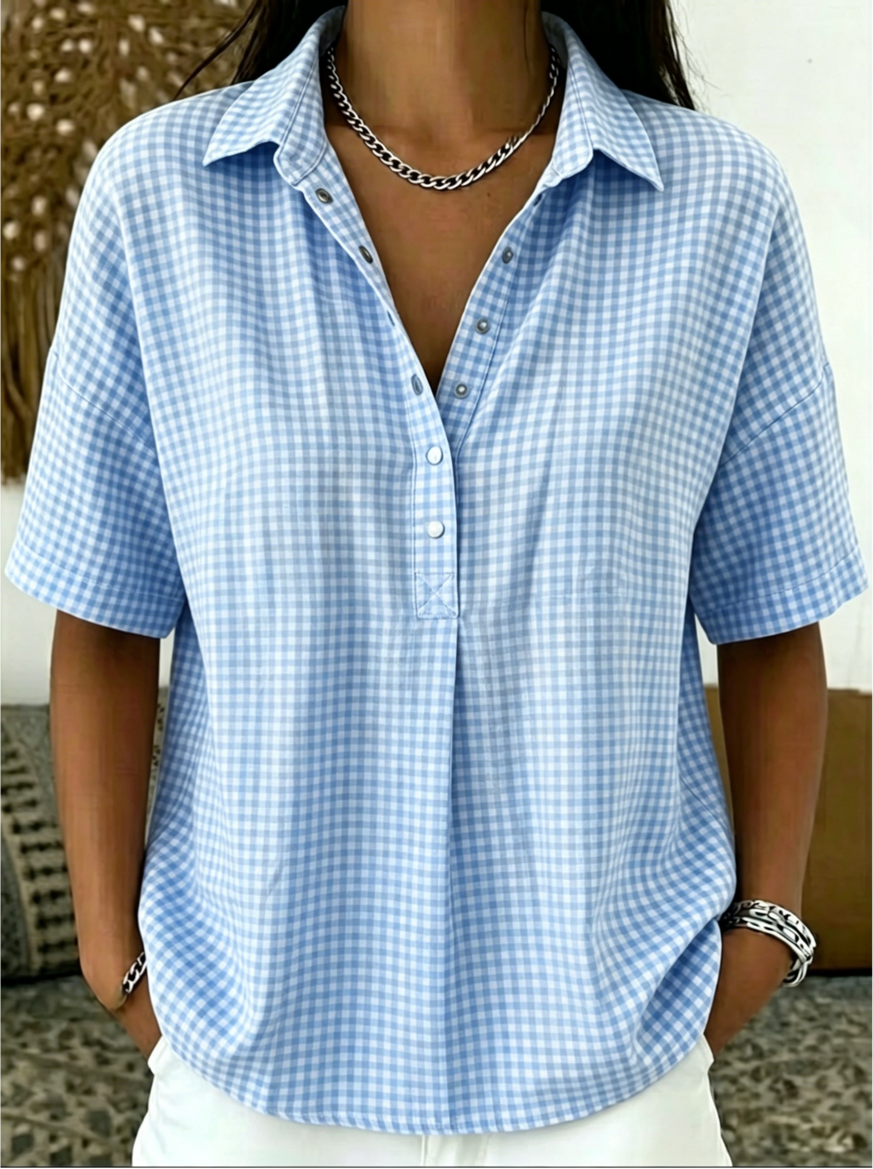 Today 49% off🔥Women’s Casual Henley-style Blouse