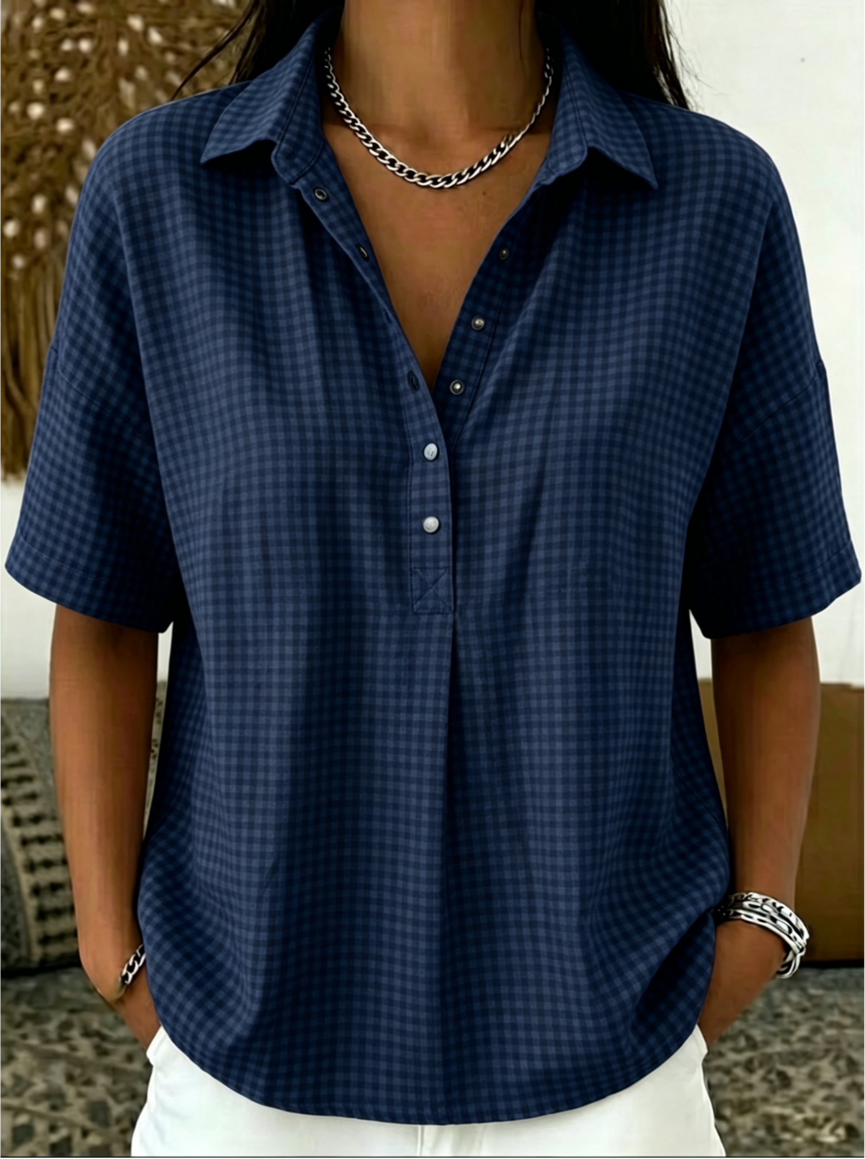 Today 49% off🔥Women’s Casual Henley-style Blouse