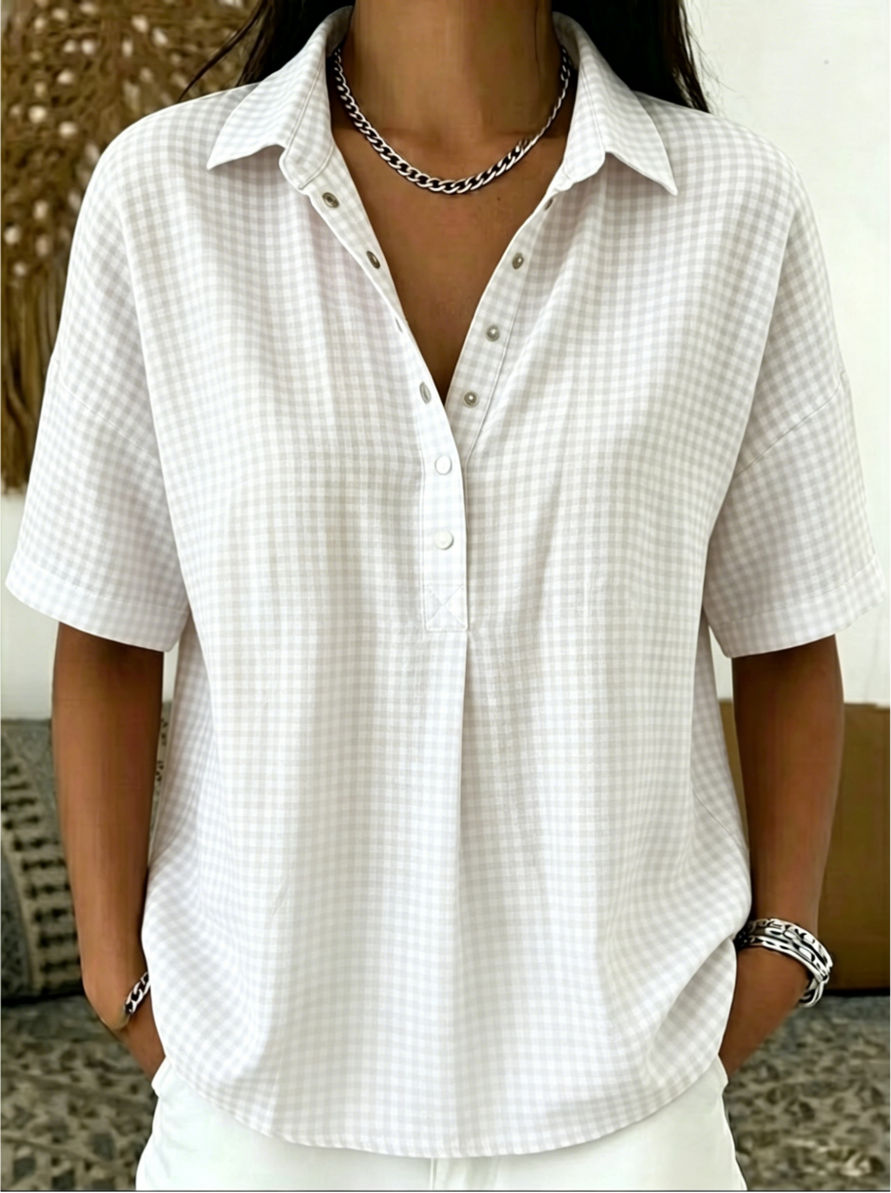 Today 49% off🔥Women’s Casual Henley-style Blouse