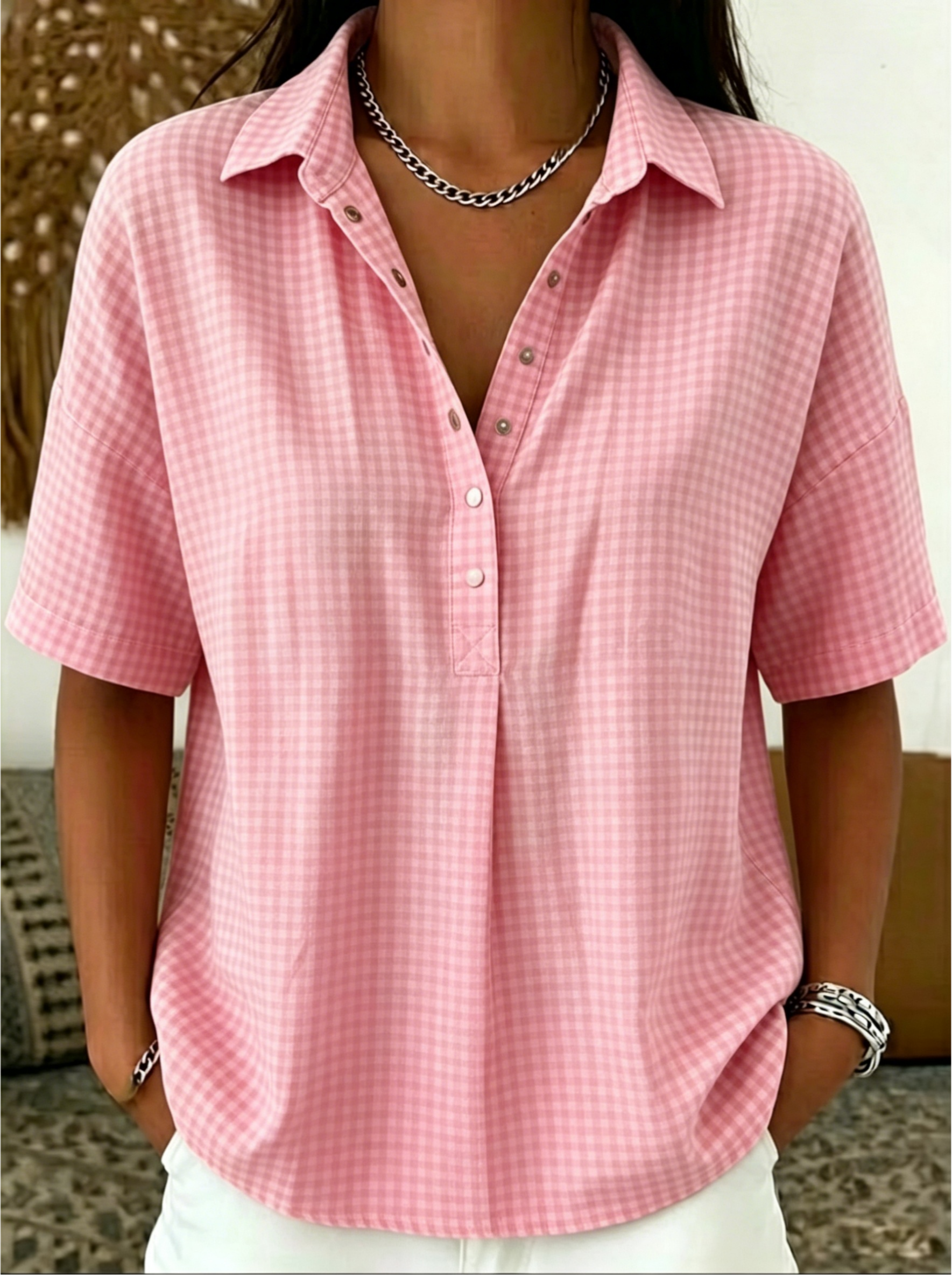 Today 49% off🔥Women’s Casual Henley-style Blouse