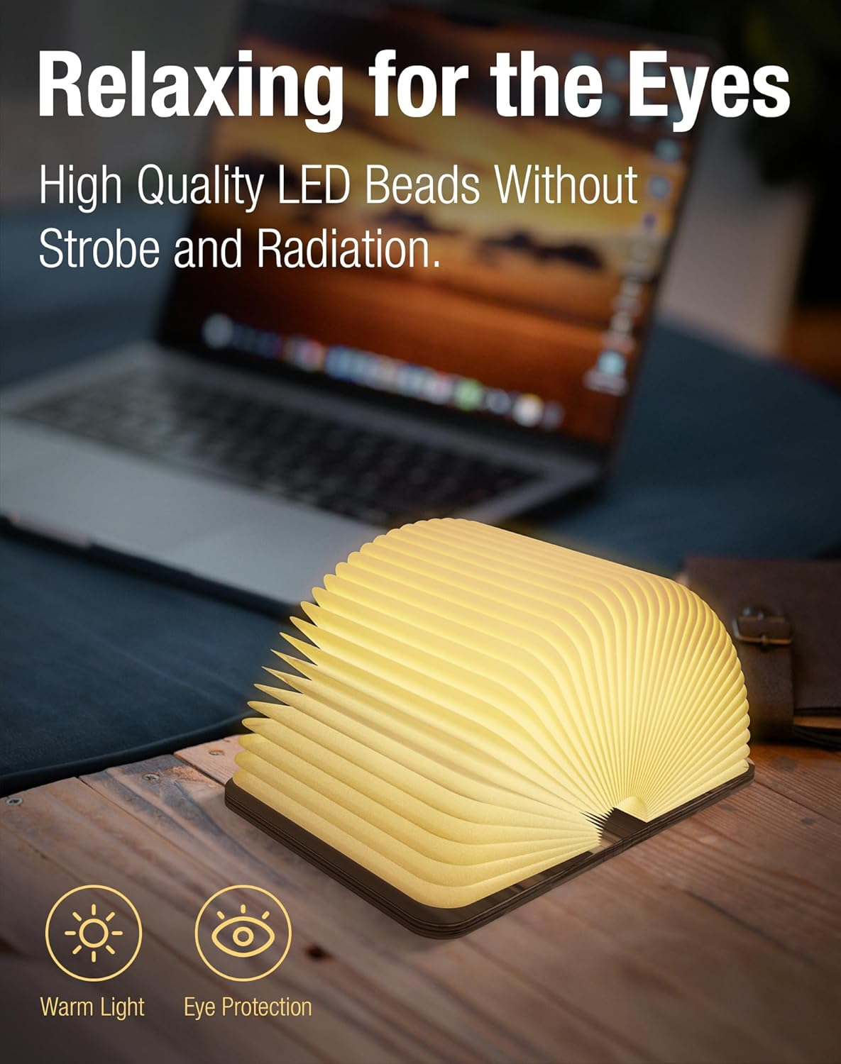 Magic Folding Book Light – Opens Into a Warm Glowing Lamp