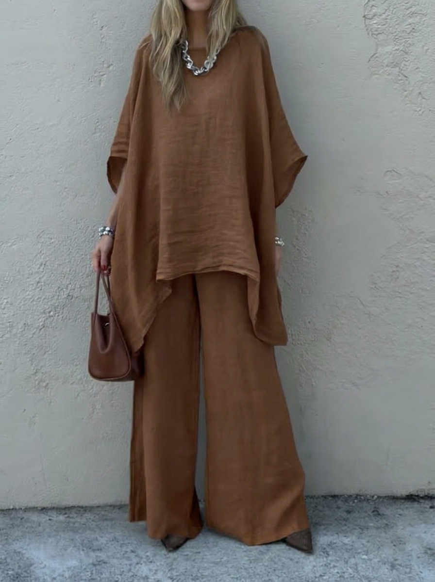 Sophisticated Tunic & Wide-Leg Set
