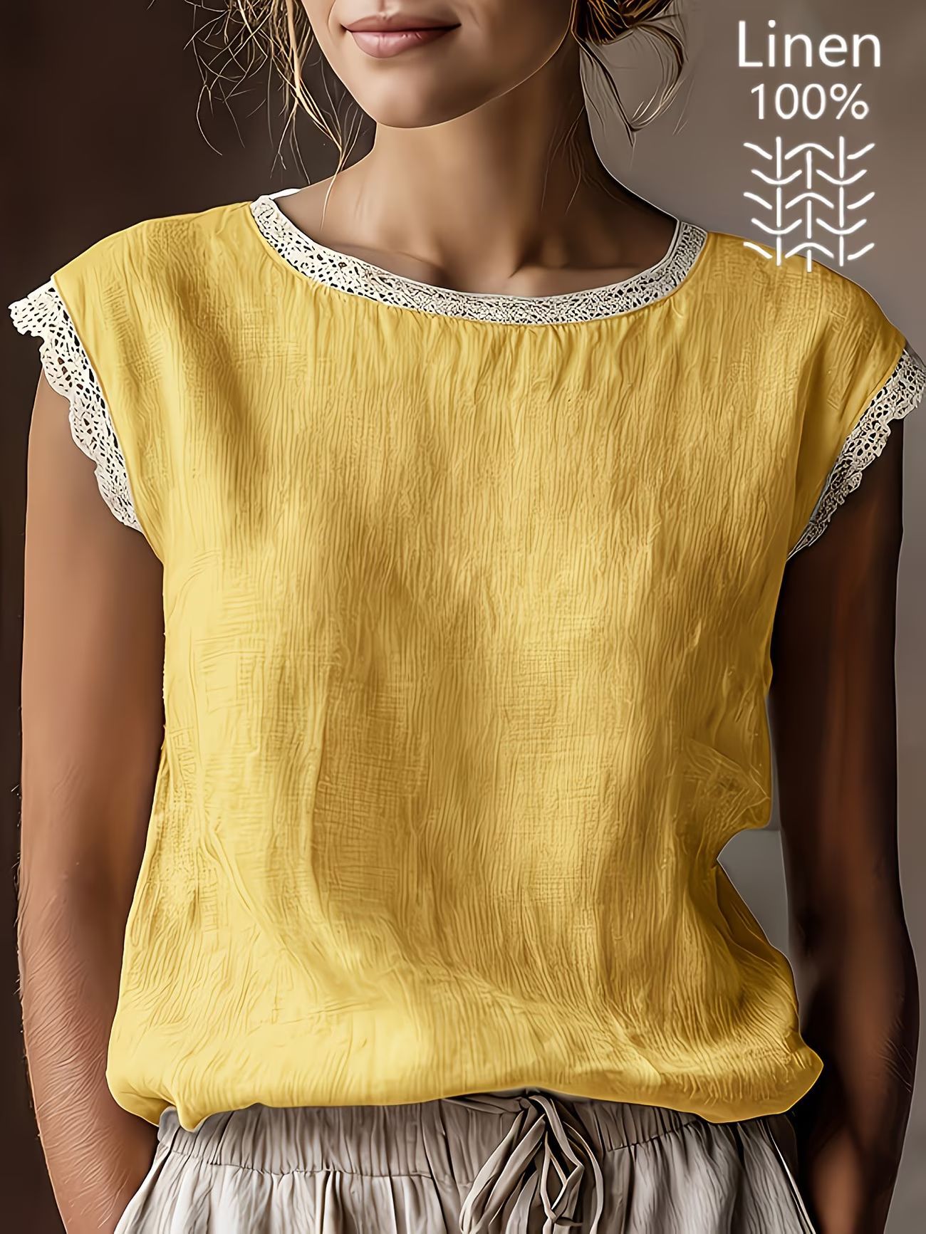 The Elise Lace-Trimmed Top