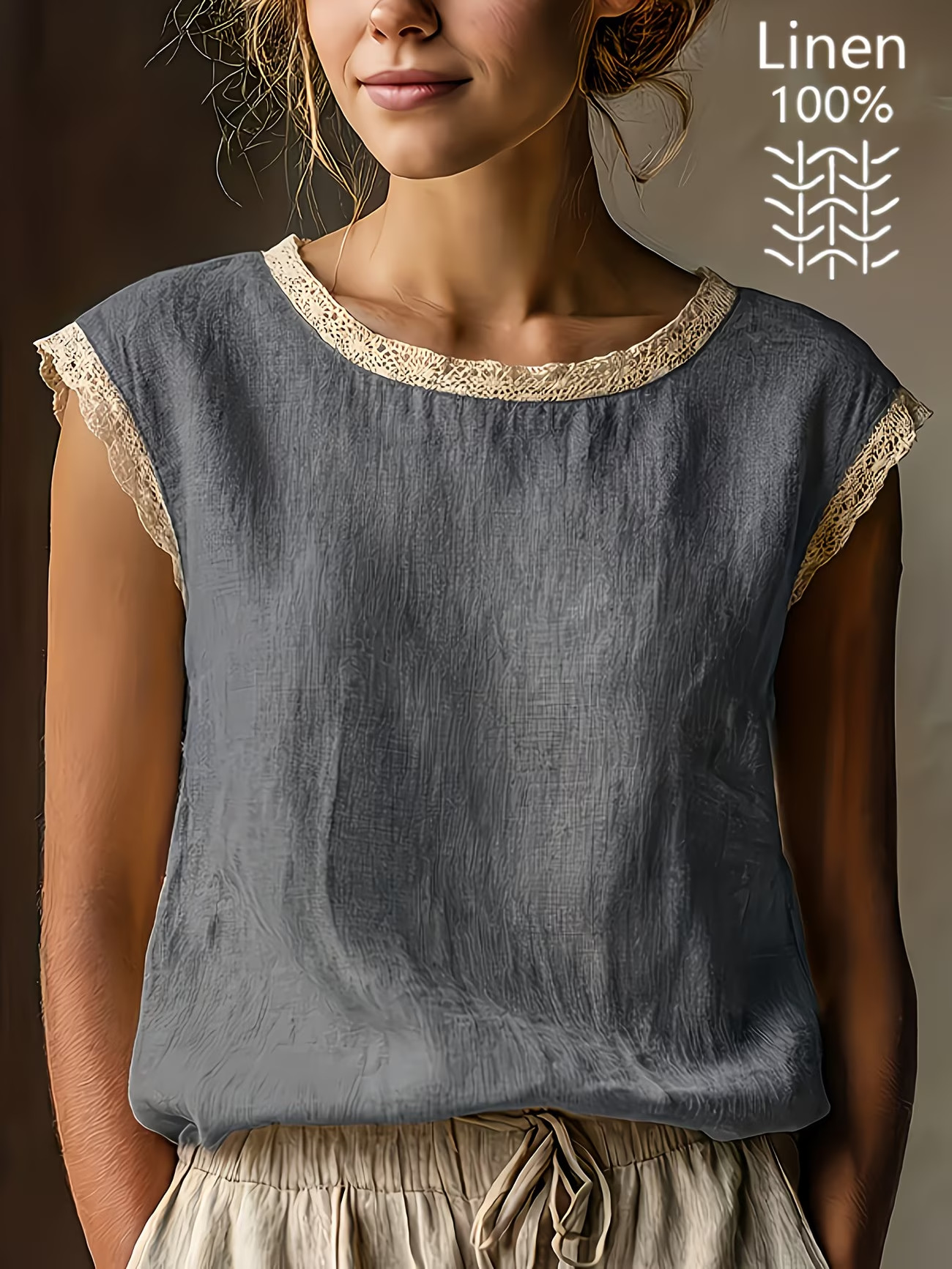 The Elise Lace-Trimmed Top