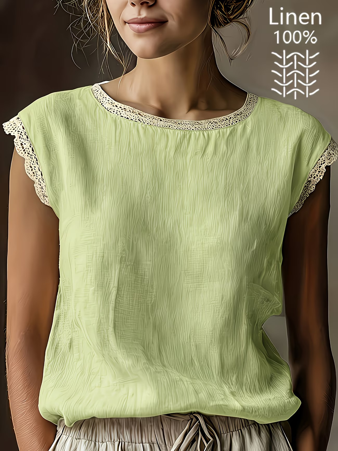 The Elise Lace-Trimmed Top