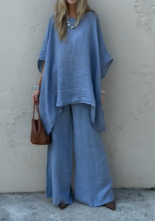 Sophisticated Tunic & Wide-Leg Set