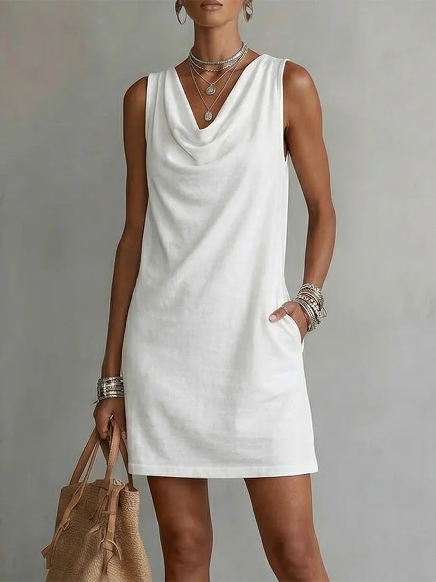 Drapiertes Baumwollkleid – Zeitlos. Leicht. Besonders.