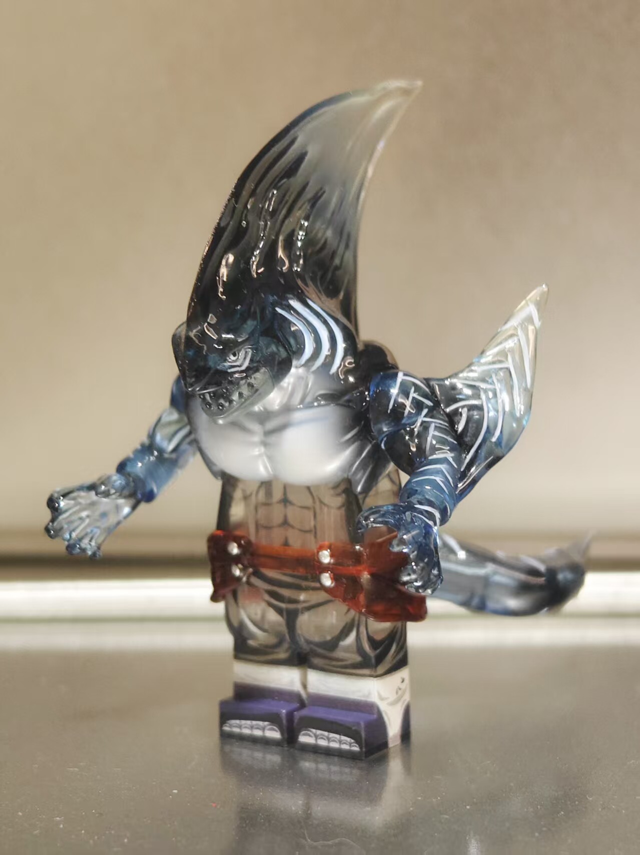 【THB-YYDSJ】Transparent Bloodstain Shark 透明血跡鯊 투명 혈흔 상어【Naruto custom minifigures】